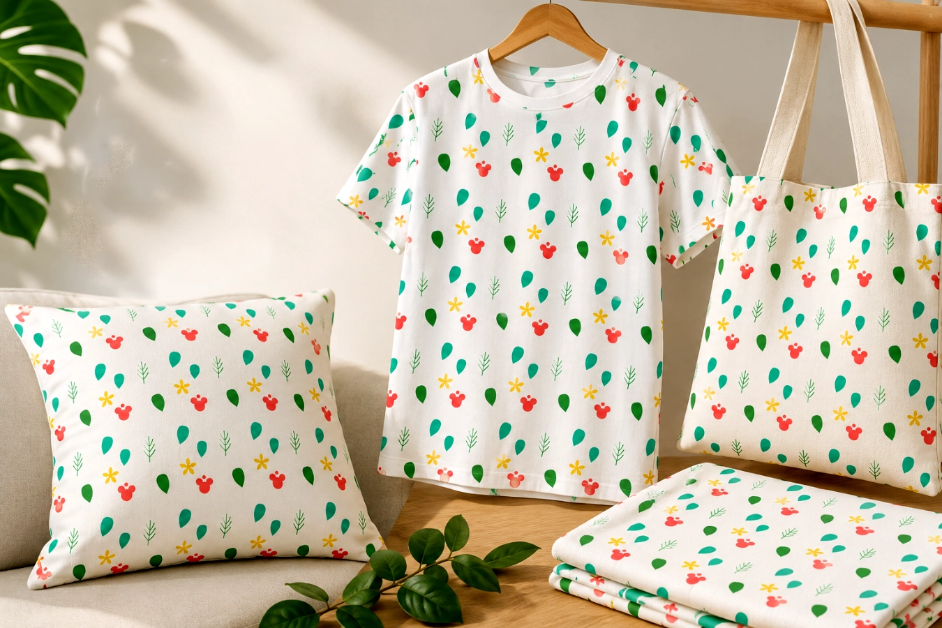 Pattern printed on textiles and fashion